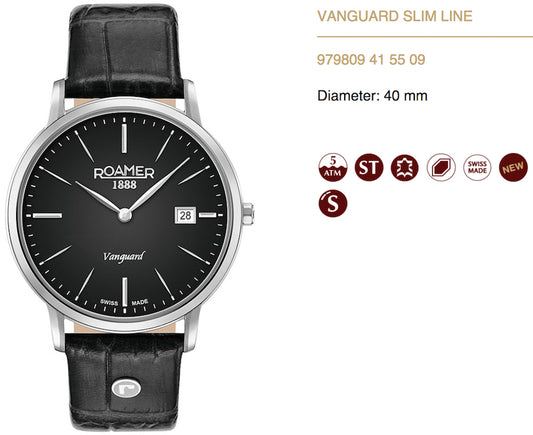 ROAMER Mod. VANGUARD SLIM LINE: Orologio da polso Uomo | STORE ITALIA | Spedizione gratis