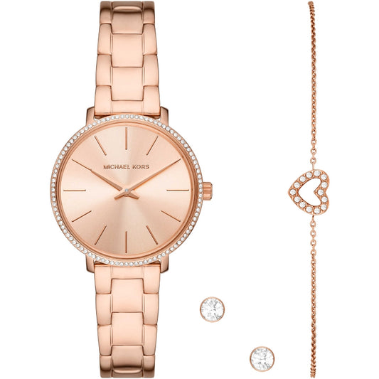 MICHAEL KORS Mod. PYPER Special Pack (watch-bracelet-earrings): Orologio da polso Donna | STORE ITALIA | Spedizione gratis