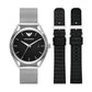 EMPORIO ARMANI Mod. MATTEO Special Pack + 2 Extra Straps: Orologio da polso Uomo | STORE ITALIA | Spedizione gratis