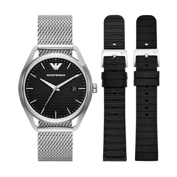 EMPORIO ARMANI Mod. MATTEO Special Pack + 2 Extra Straps: Orologio da polso Uomo | STORE ITALIA | Spedizione gratis