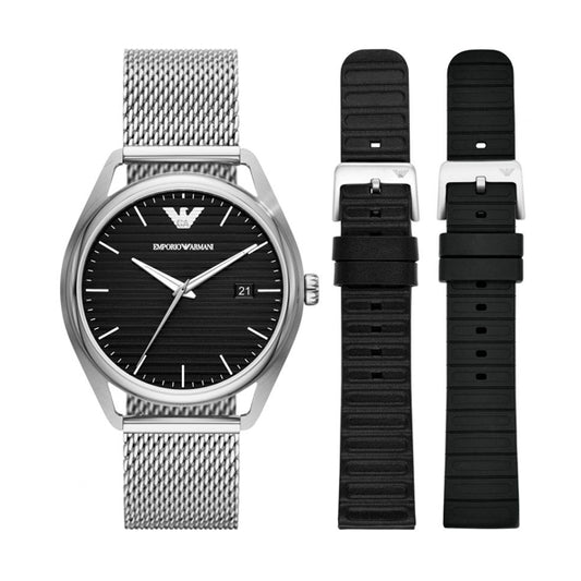 EMPORIO ARMANI Mod. MATTEO Special Pack + 2 Extra Straps: Orologio da polso Uomo | STORE ITALIA | Spedizione gratis