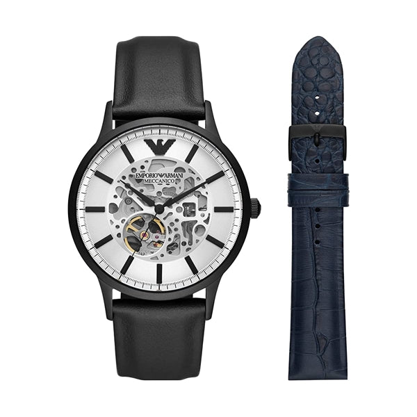 EMPORIO ARMANI MECCANICO Mod. RENATO Special Pack + Extra Strap: Orologio da polso Uomo | STORE ITALIA | Spedizione gratis