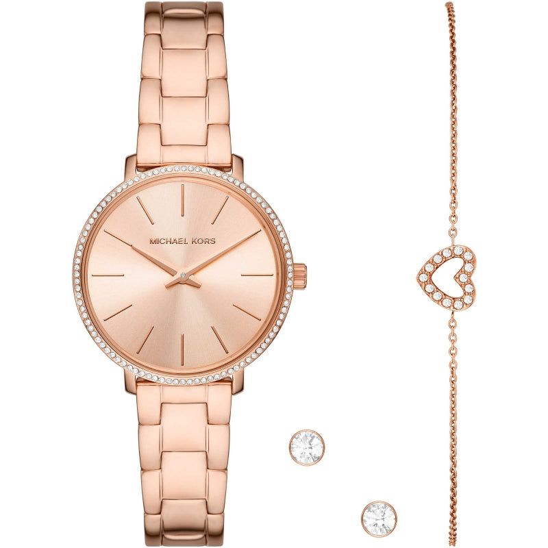 MICHAEL KORS Mod. PYPER Special Pack (watch-bracelet-earrings): Orologio da polso Donna | STORE ITALIA | Spedizione gratis