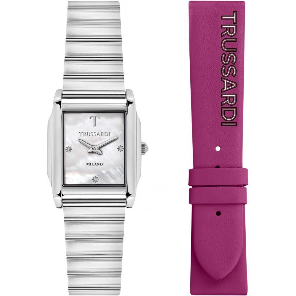 TRUSSARDI Mod. T-GEOMETRIC Special Pack + Extra Strap: Orologio da polso Donna | STORE ITALIA | Spedizione gratis