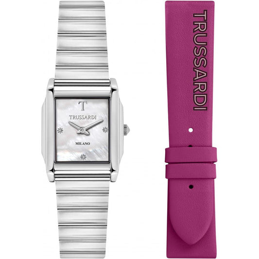TRUSSARDI Mod. T-GEOMETRIC Special Pack + Extra Strap: Orologio da polso Donna | STORE ITALIA | Spedizione gratis